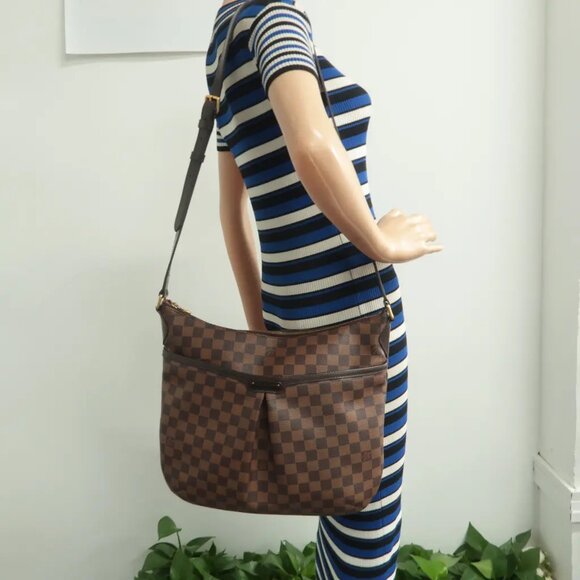 100% Authentic Louis Vuitton Bloomsbury Brown Damier Ebene Canvas Shoulder Bag - Picture 12 of 12